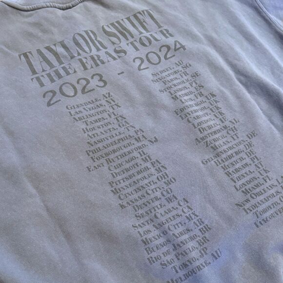 NEW Eras Tour Blue Crewneck Sweatshirt Taylor Swift Merch Crew Neck sz XL - Picture 5 of 8